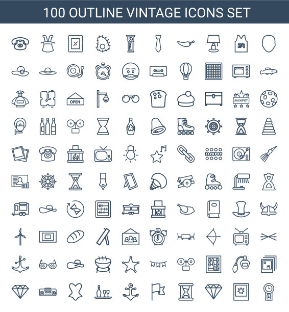 100年份的图标图片下载