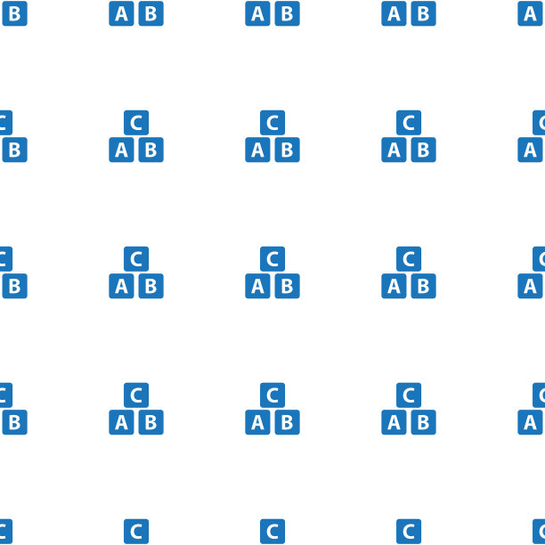 ABC立方体图标图案无缝白色背景图片下载