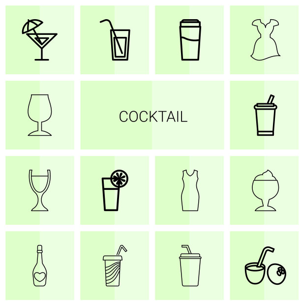 鸡尾酒的图标图片下载