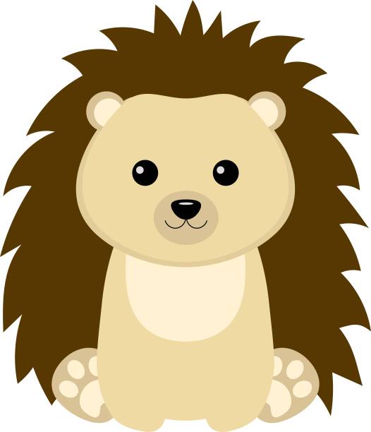 卡通刺猬。图片下载