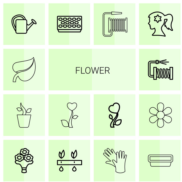 14花朵图标图片下载