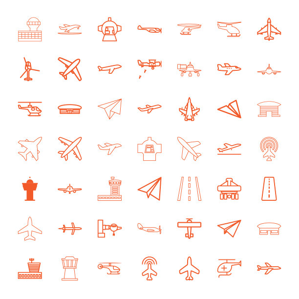 飞机图标图片下载