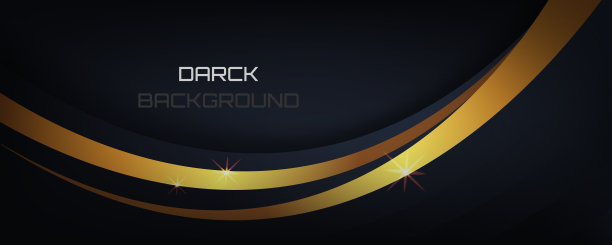 深色和黑色豪华抽象与金色线横幅和壁纸和卡封面背景图片下载
