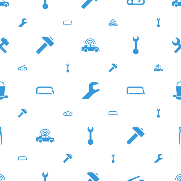 修复图标图案无缝白色背景图片下载