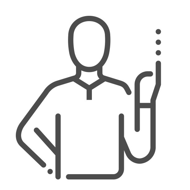 肢体语言方块矢量图标图片下载