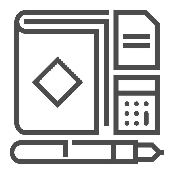 公司法方形线条矢量图标图片下载