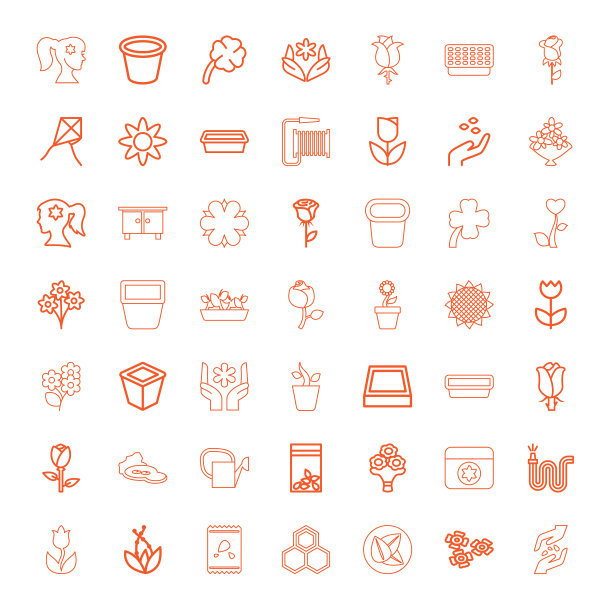 49花朵图标图片下载