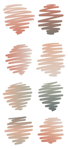 抽象向量模板元素的集合。收集梯度污点或笔触。装饰用的照片。图片下载