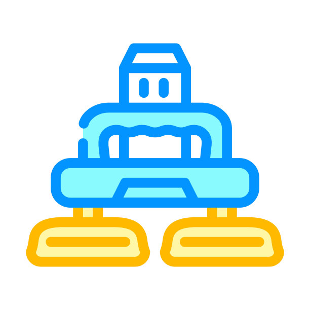 电动设备的汽车抛光彩色图标矢量插图图片下载