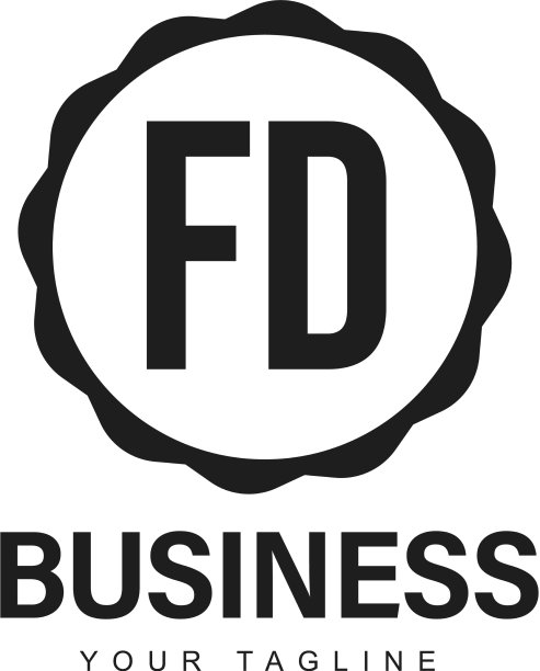 Fd初始标志设计具有抽象风格图片下载