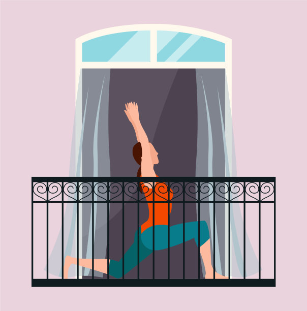 女人在做瑜伽放松运动图片下载