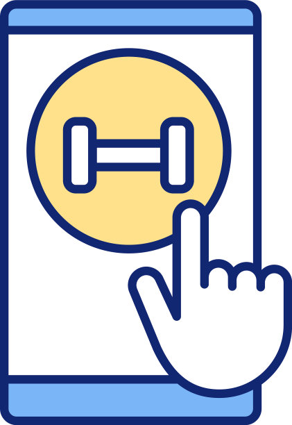 按需健身视频RGB彩色图标图片下载