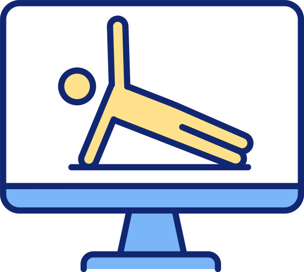 在线私人教练RGB颜色图标图片下载