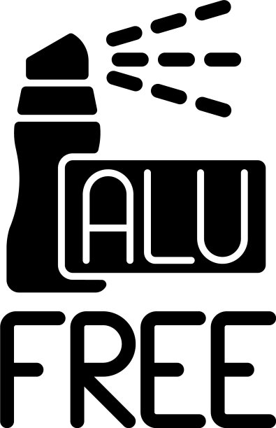 无铝黑色字形图标图片下载