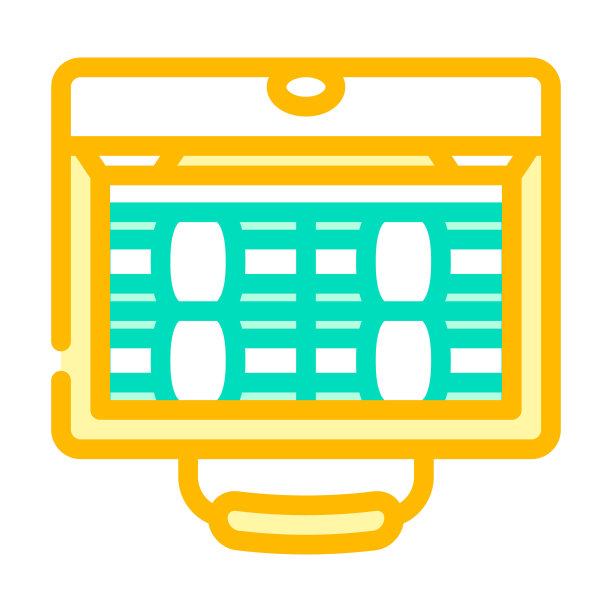 手提箱装满了钱颜色图标矢量插图图片下载