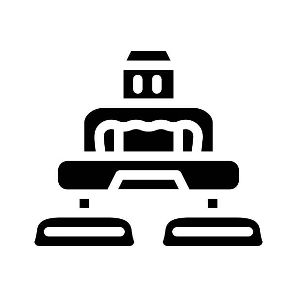 电动设备的汽车抛光字形图标矢量插图图片下载