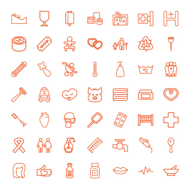 49 个护理图标图片下载