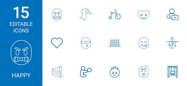 快乐的图标图片下载