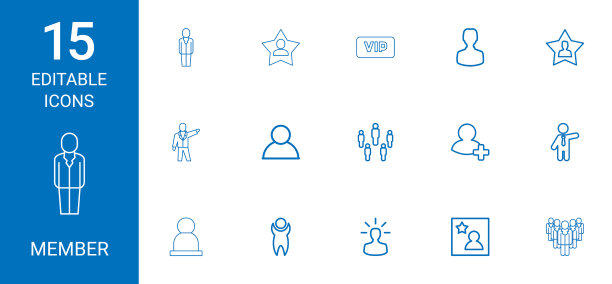 15个成员图标图片下载
