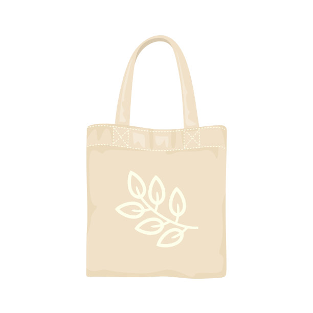 空的可重复使用的食品袋孤立的白色背景。“零浪费”的概念。矢量插图在卡通平面风格。图片下载