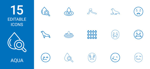 15个aqua图标图片下载