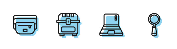 Set line笔记本电脑腰包香蕉古董图片下载