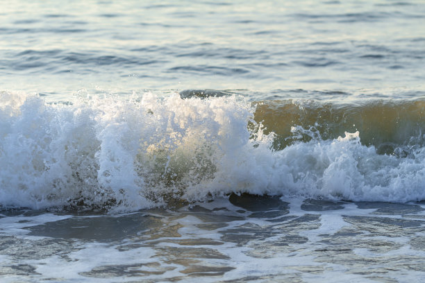 越南清晨的海浪图片下载