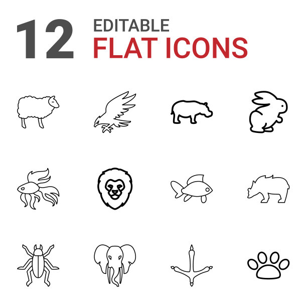 野生动物图标图片下载