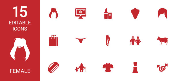女性的图标图片下载