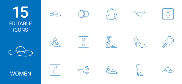 15位女性图标图片下载