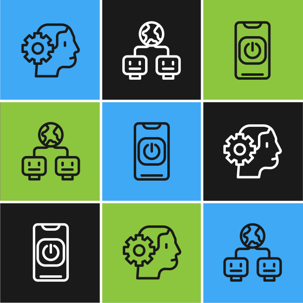 设定线人形机器人关闭手机和图片下载