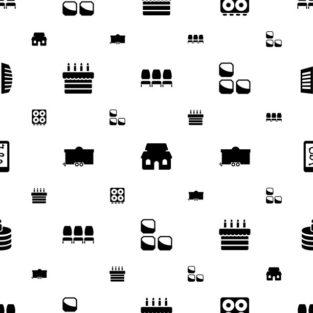 主图标模式无缝白色背景图片下载