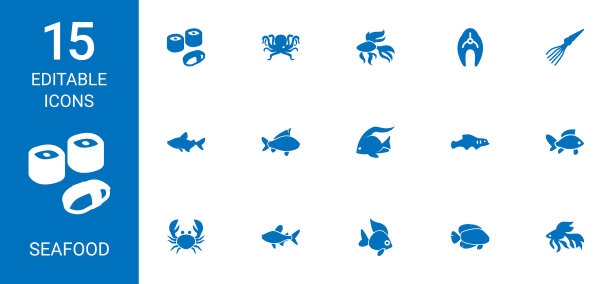 海鲜图标图片下载