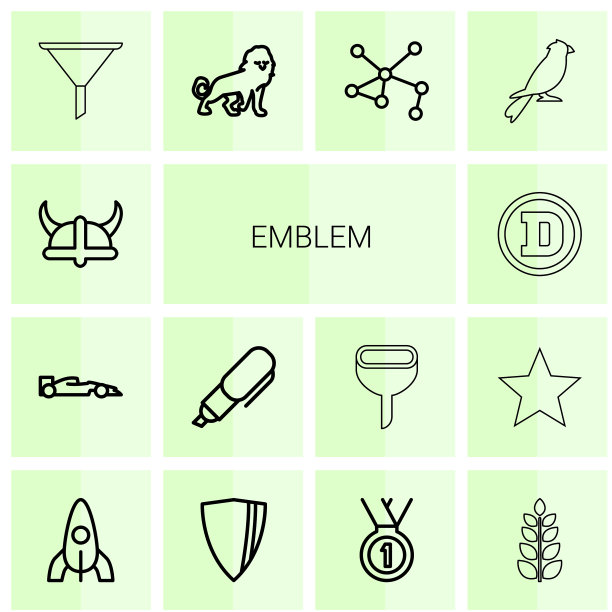 14个徽章图标图片下载