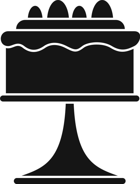 婚礼蛋糕图标简约风格图片下载