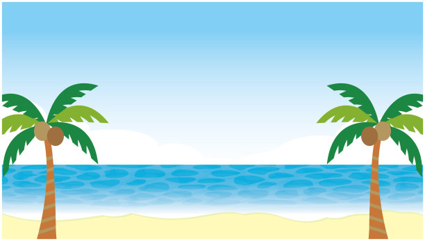 热带海滩背景图片下载