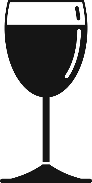 品酒酒杯图标简约风格图片下载
