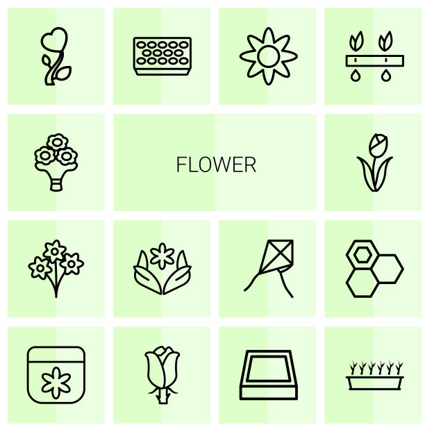 14花朵图标图片下载