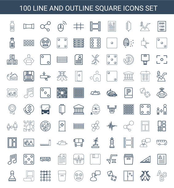 100平方的图标图片下载