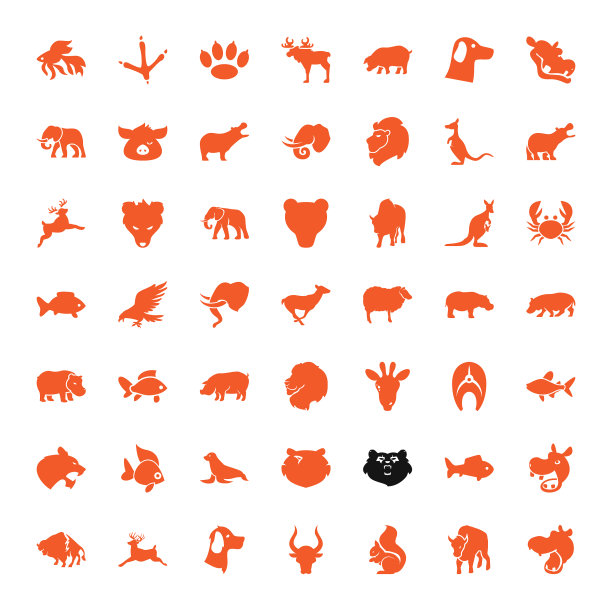 49个野生动物图标图片下载