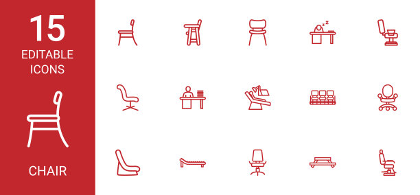 椅子上的图标图片下载