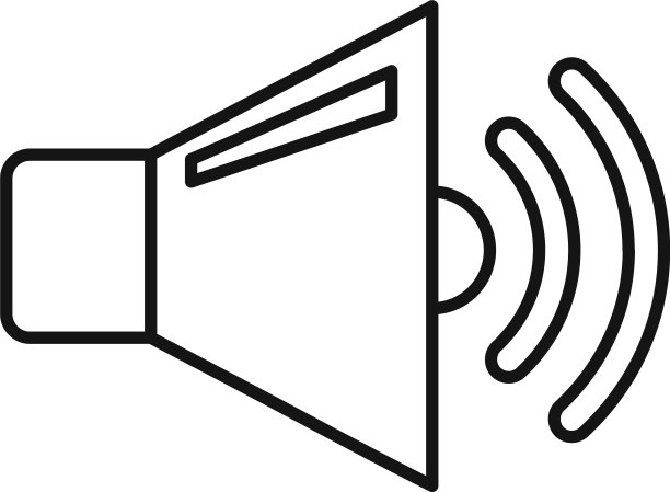 音乐扬声器轮廓图标图片下载