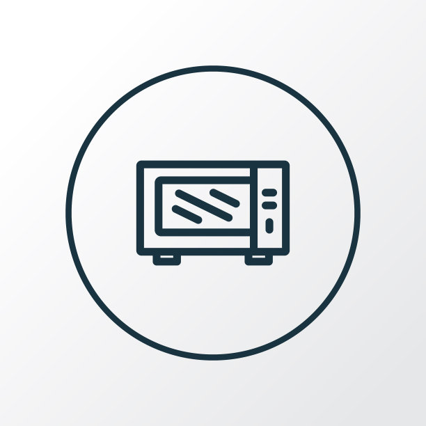 微波图标线符号优质图片下载