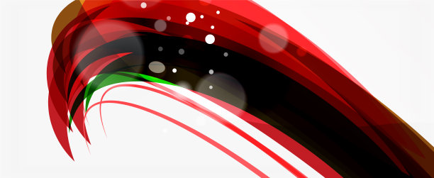 波浪线条为时尚设计模板图片下载