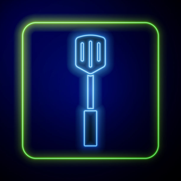 设置烧烤抹刀图标隔离在白色和图片下载