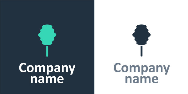 标志型棉花糖图标孤立在白色图片下载