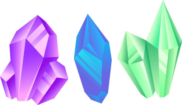 彩色晶体或结晶固体形成图片下载