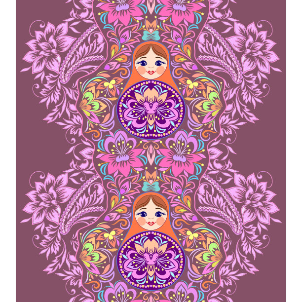 垂直无缝边框套娃图片下载