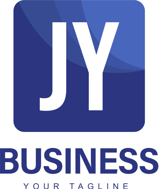 Jy最初的标志设计具有抽象风格图片下载