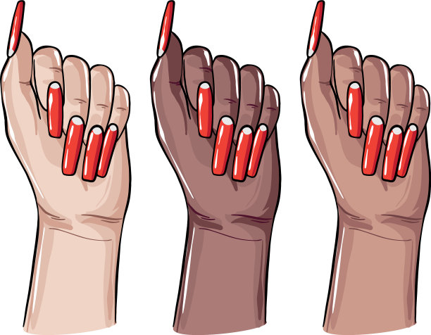 丙烯酸棺材钉假假凝胶美甲艺术图片下载